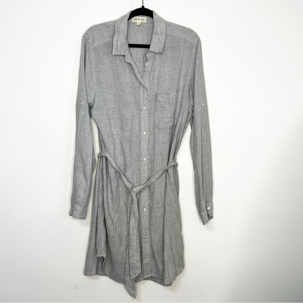 Cloth & Stone Belted Shirt Dress‎